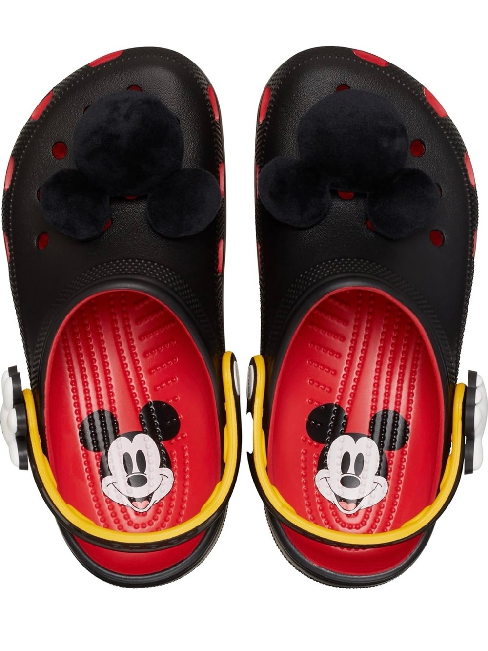 Disney Parks Mickey Mouse Black & Red Unisex Clogs